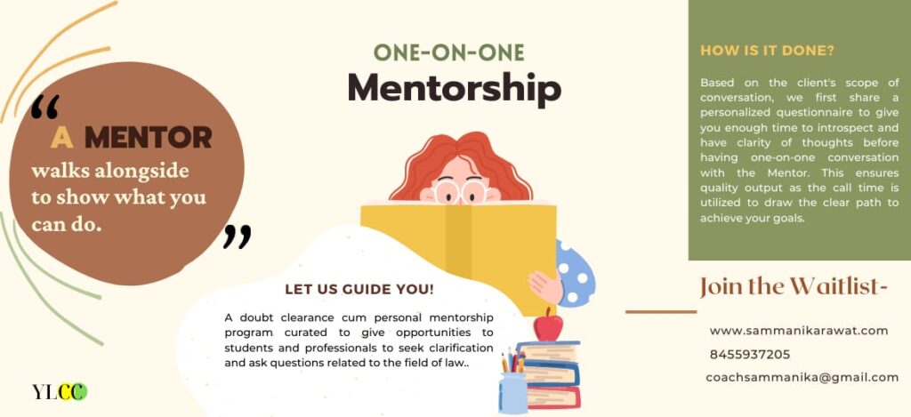 One On One Mentorship - YLCC