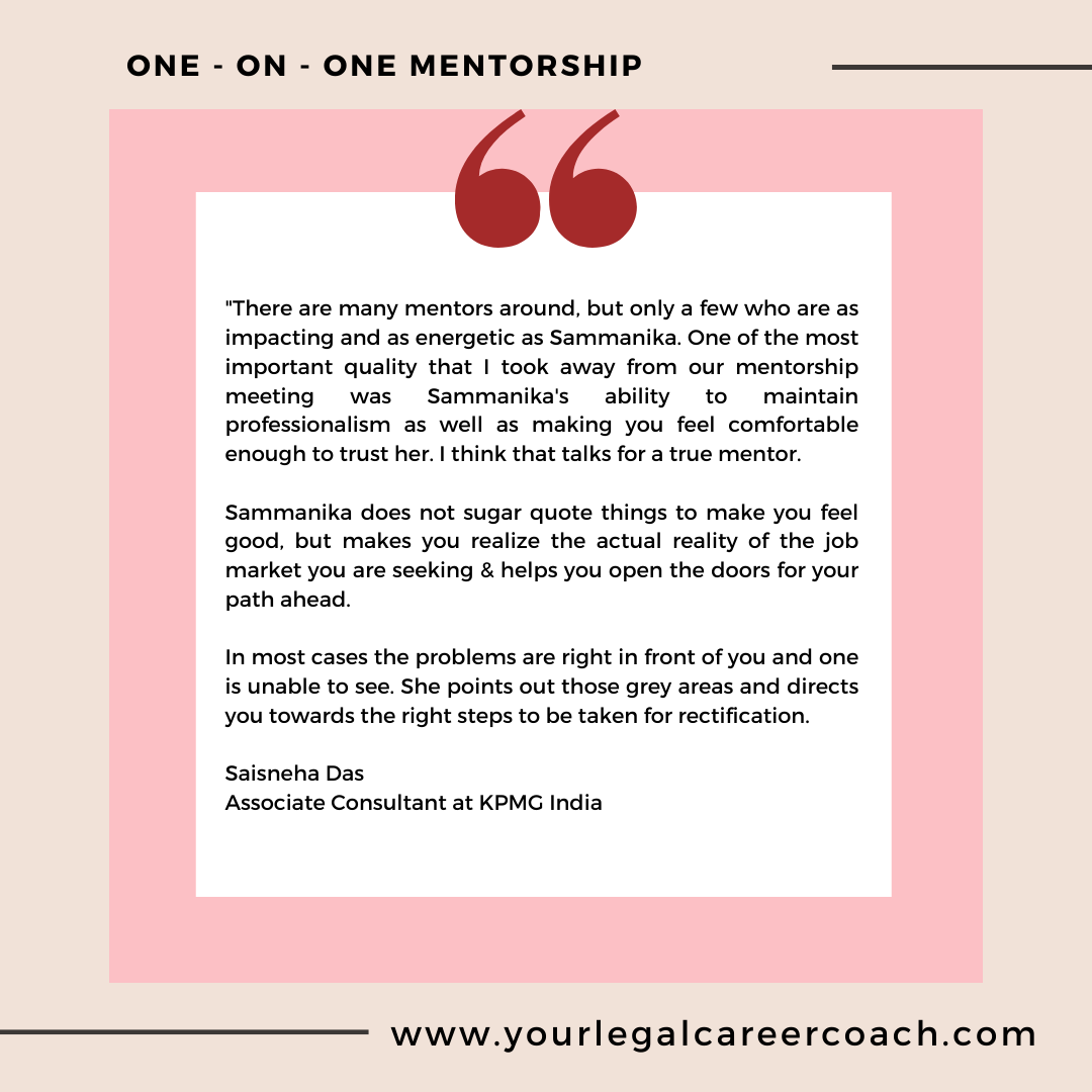 One On One Mentorship - YLCC