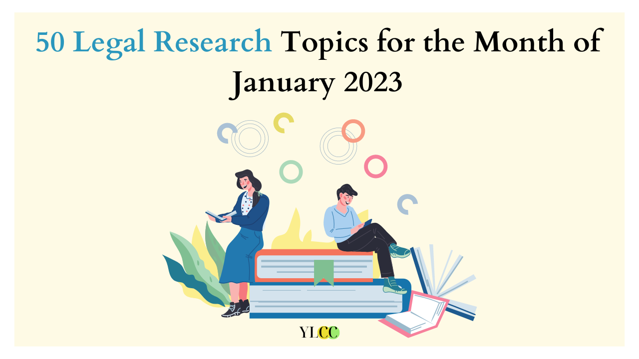 current legal research topics in india 2023